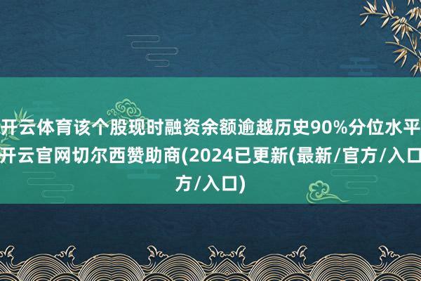 开云体育该个股现时融资余额逾越历史90%分位水平-开云官网切尔西赞助商(2024已更新(最新/官方/入口)