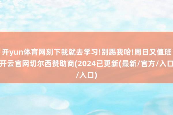 开yun体育网刻下我就去学习!别踢我哈!周日又值班-开云官网切尔西赞助商(2024已更新(最新/官方/入口)